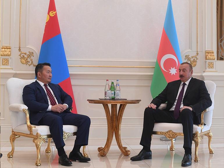 PRESIDENT OF MONGOLIA PAYS A WORKING VISIT TO AZERBAIJAN